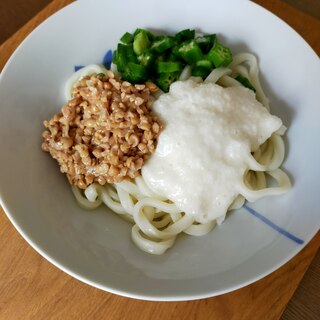 三種のネバネバ混ぜうどん